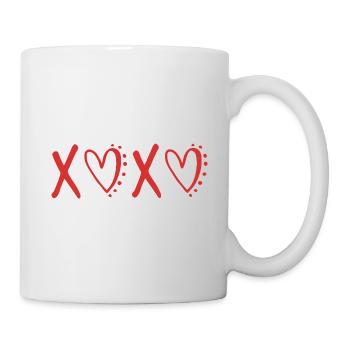 XOXO Valentines Day Love - Mug blanc - blanc - Droite
