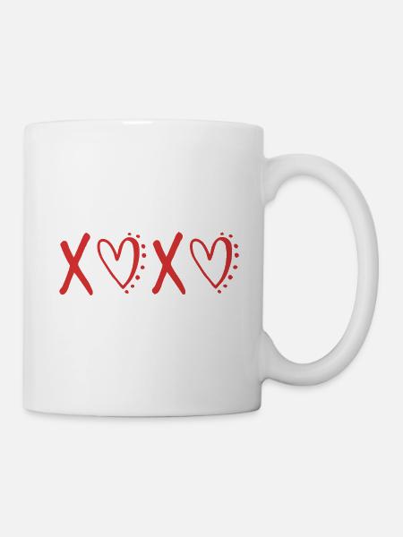 XOXO Valentines Day Love - Mug blanc - blanc