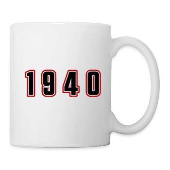 Numéro de l’année 1940 - Mug blanc - blanc - Droite