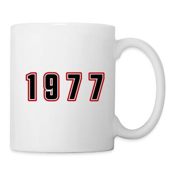 Numéro de l’année 1977 - Mug blanc - blanc - Droite