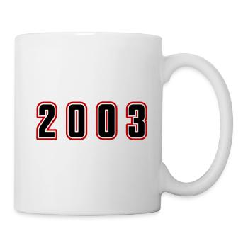 2003 Year Number - Mug - white - Right