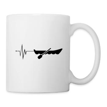 boot Symbol Puls - Tasse - Weiß - Rechts