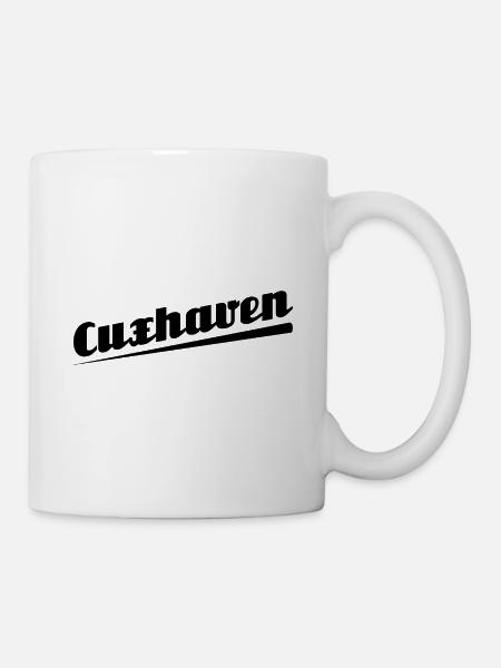 Cuxhaven - Textdesign mit Stadtnamen - Tasse - Weiß
