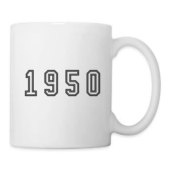 Numéro de l’année 1950 - Mug blanc - blanc - Droite