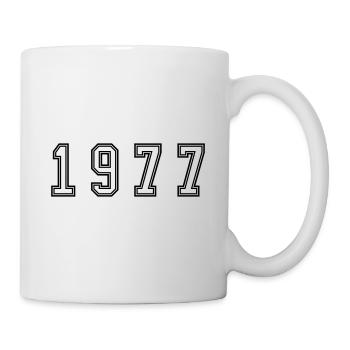 Numéro de l’année 1977 - Mug blanc - blanc - Droite