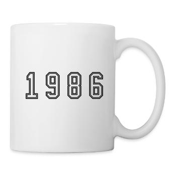 Numéro de l’année 1986 - Mug blanc - blanc - Droite