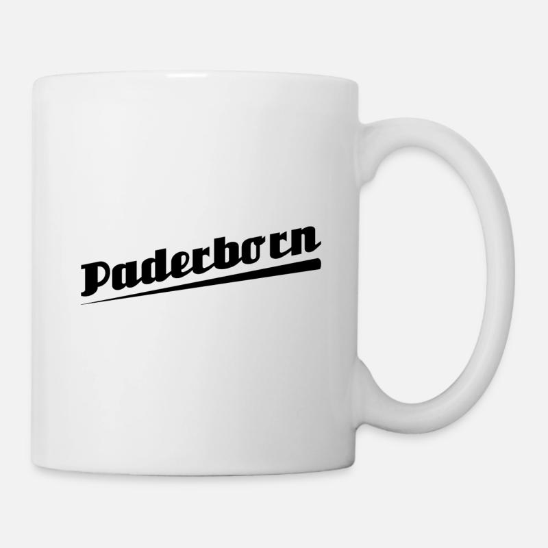 Paderborn - Textdesign mit Stadtnamen - Tasse - Weiß