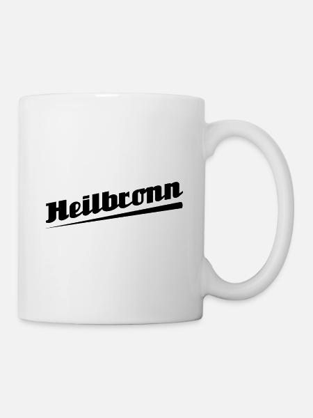 Heilbronn - Textdesign mit Stadtnamen - Tasse - Weiß