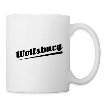 Wolfsburg - Textdesign mit Stadtnamen - Tasse - Weiß - Rechts