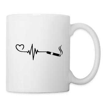 Cigar Pulse Heart Love - Mug - white - Right