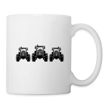 Traktor Bauer Farmer Symbol - Tasse - Weiß - Rechts