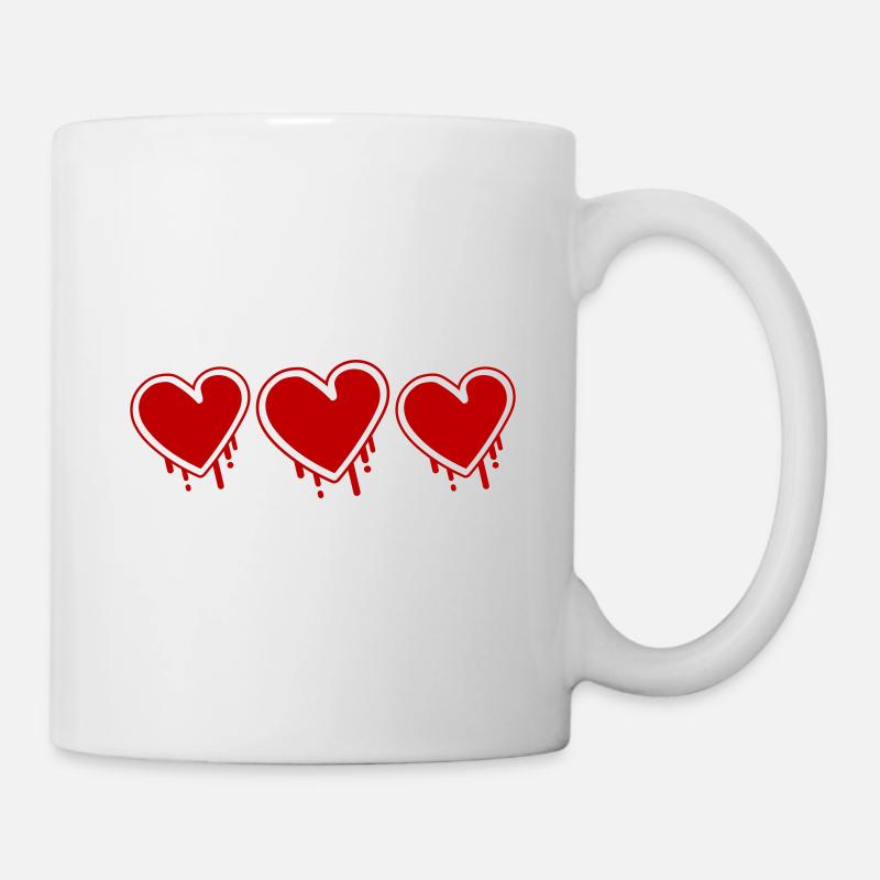 Hearts Love Symbol - Mug - white