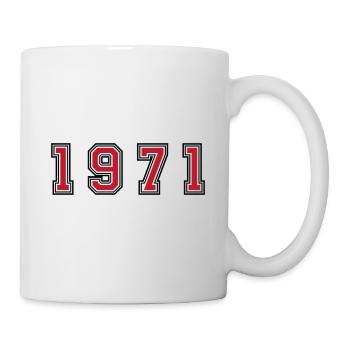 1971 year number - Mug - white - Right