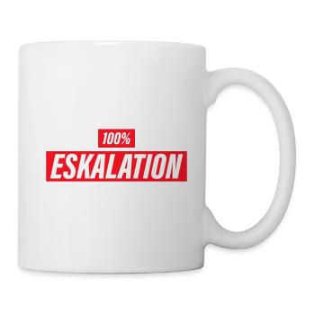Eskalation 100% - Tasse - Weiß - Rechts