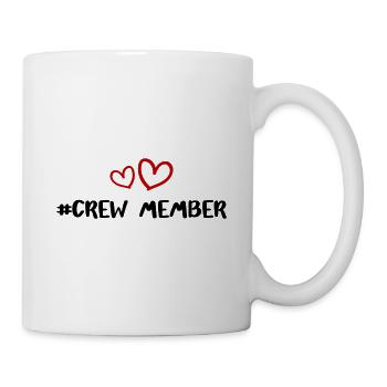 Crew Mitglied Herz Liebe - Tasse - Weiß - Rechts