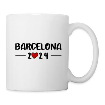 Barcelone 2024 Heart Trip - Mug blanc - blanc - Droite