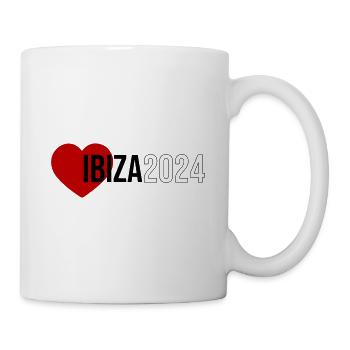 Ibiza 2024 Herz Urlaub - Tasse - Weiß - Rechts