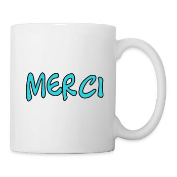 MERCI. MAÎTRESSE. MAÎTRE. MERCI MAÎTRESSE. MAITRE - Mug blanc - blanc - Droite