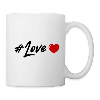 Liebe Herz - Tasse - Weiß - Rechts
