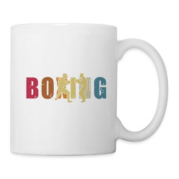 Boxe - Mug blanc - blanc - Droite