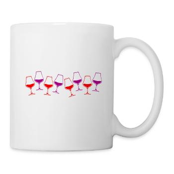 Wine icon glass - Mug - white - Right