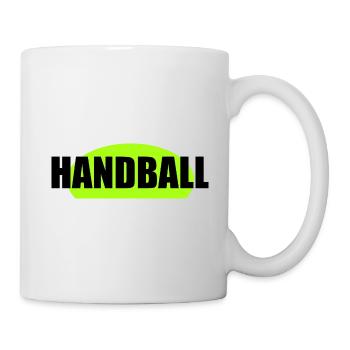 Impression néon vert néon de handball - Mug blanc - blanc - Droite