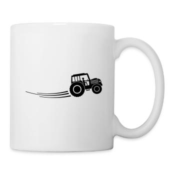 tracteur agriculteur - Mug blanc - blanc - Droite