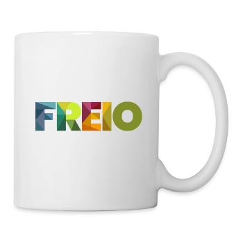 knallbuntes Freio - gibt's nur im Rheinland - Tasse - Weiß - Rechts