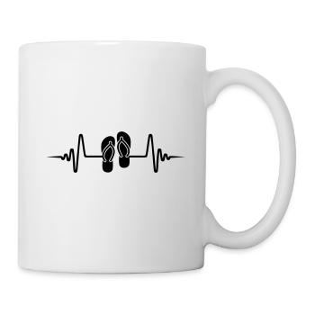 Badelatschen Puls - Tasse - Weiß - Rechts