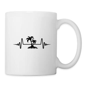 palme island pulse - Mug - white - Right