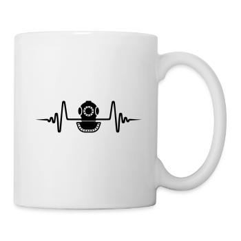 Taucherhelm Tauchen Puls - Tasse - Weiß - Rechts