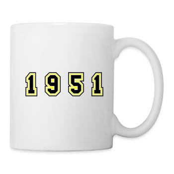 1951 Year Number - Mug - white - Right