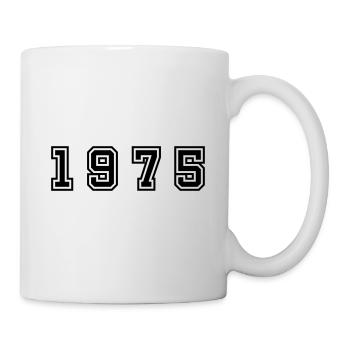 Numéro de l’année 1975 - Mug blanc - blanc - Droite