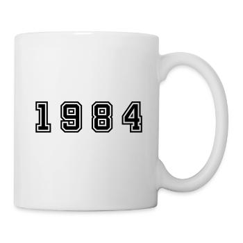 Numéro de l’année 1984 - Mug blanc - blanc - Droite
