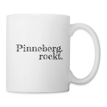 Pinneberg rockt - Textdesign mit Stadtnamen - Tasse - Weiß - Rechts