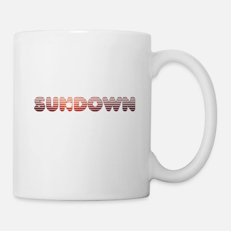 Sundown Sonneuntergang - Tasse - Weiß