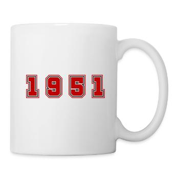 1951 Year Number - Mug - white - Right