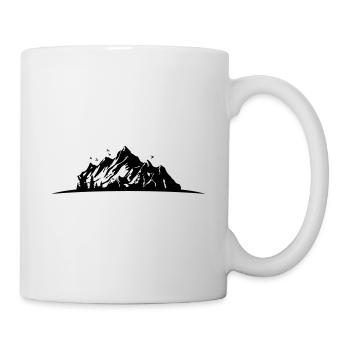 Mountains Silhouette Nature Symbol - Mug - white - Right