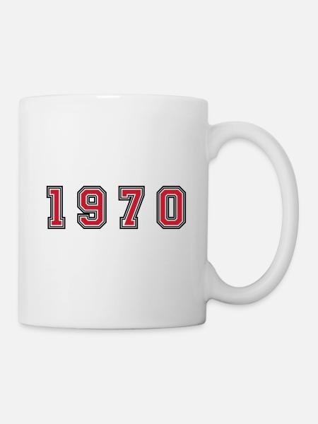 Numéro de l’année 1970 - Mug blanc - blanc