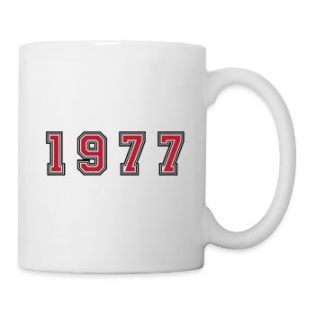 Numéro de l’année 1977 - Mug blanc - blanc - Droite