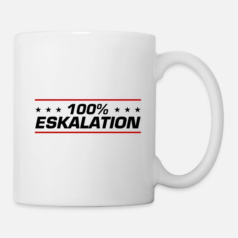 Eskalation 100% - Tasse - Weiß
