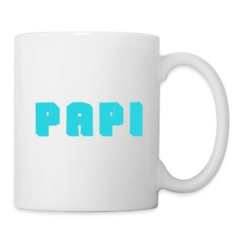PAPY. FÊTE DES PÈRES. BONNE FÊTE PAPY. JE T'AIME. - Mug blanc - blanc - Droite