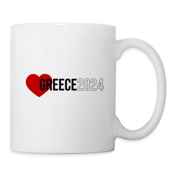 Greece 2024 Heart Holiday - Mug - white - Right