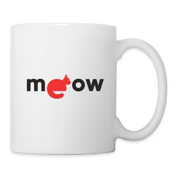 Meow - Tasse - Weiß - Rechts