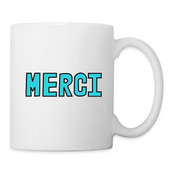 MERCI. MAÎTRESSE. MAÎTRE. MERCI MAÎTRESSE. MAITRE - Mug blanc - blanc - Droite