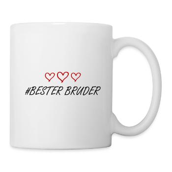 Meilleur Frère Cœur Amour - Mug blanc - blanc - Droite