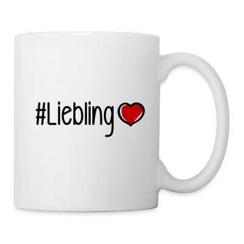 Liebling Herz - Tasse - Weiß - Rechts