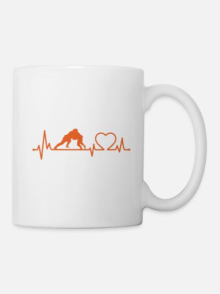 Sumo Heartbeat - Mug - white