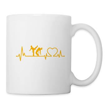 Capoeira Herzschlag - Tasse - Weiß - Rechts