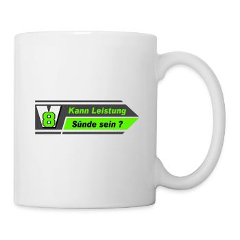 V8,Muscle-Car,Werkstatt,Garage V8 Leistung (25) - Tasse - Weiß - Rechts